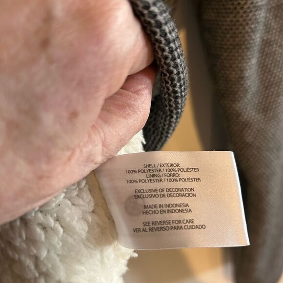 New Orvis Men Fleece Lined 1/4 Zip Pullover Black & White Medium - Picture 15 of 15